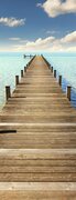 SALE: Muursticker/deursticker steiger aan zee 45x200cm (BxL)
