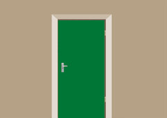 deursticker groen