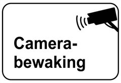 XL sticker Camera bewaking  (A4-formaat)