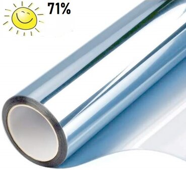Coupon: Zonwerend raamfolie Ice Cool Super Plus 78 voor HR+++ glas 90x185 cm