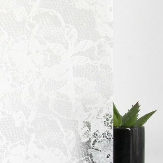 MEGA DEAL DC-Fix Statisch raamfolie Kantmotief wit 67,5cm x 15 meter
