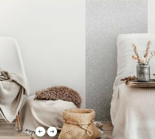 Coupon: Glitter plakfolie zilver 250 x 122cm