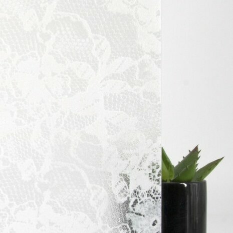 MEGA DEAL DC-Fix Statisch raamfolie Kantmotief wit 67,5cm x 15 meter