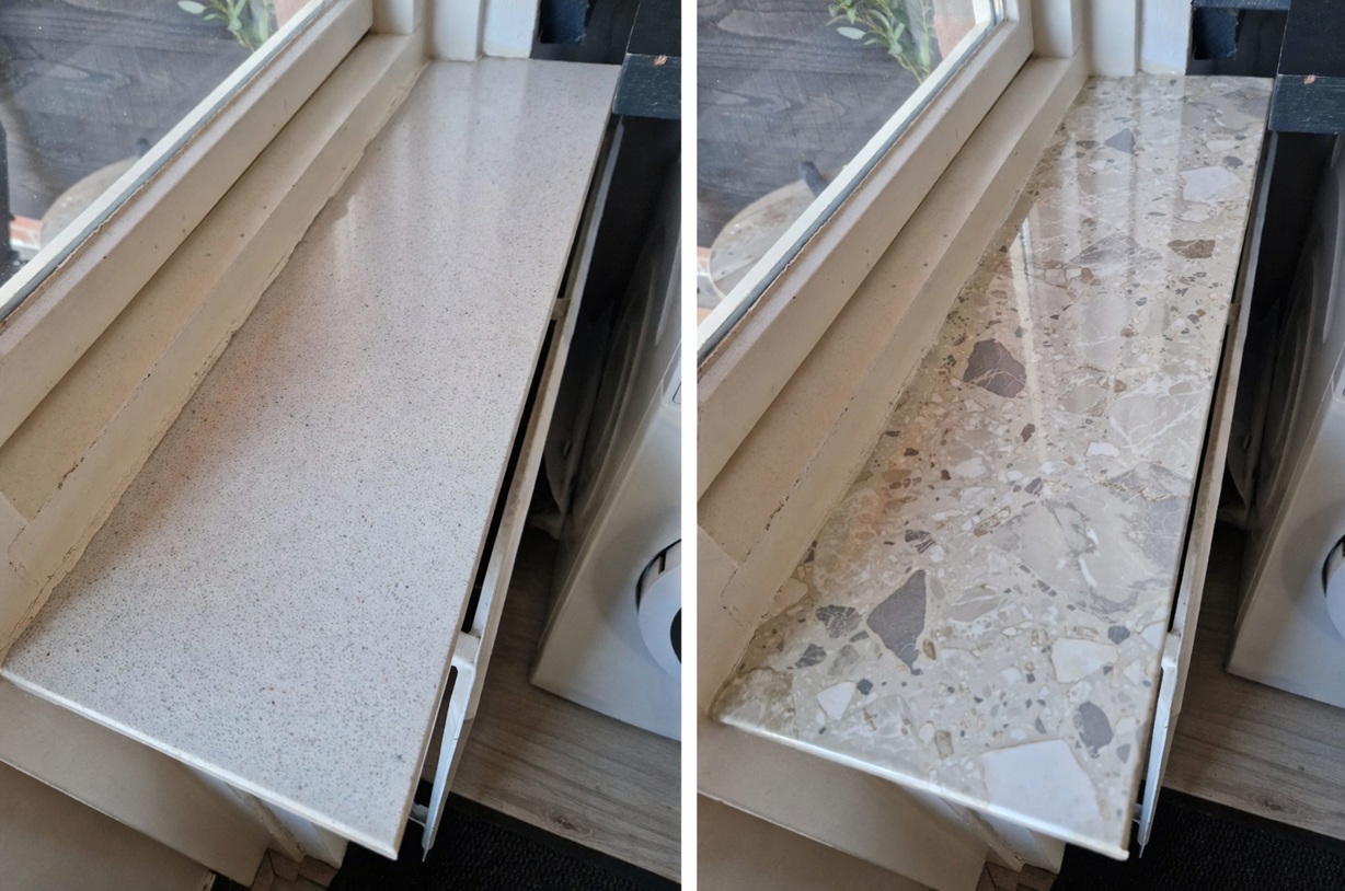 Plakfolie vensterbank DIY