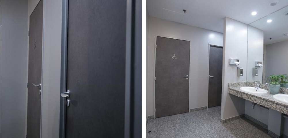 plakfolie beton op deur deursticker