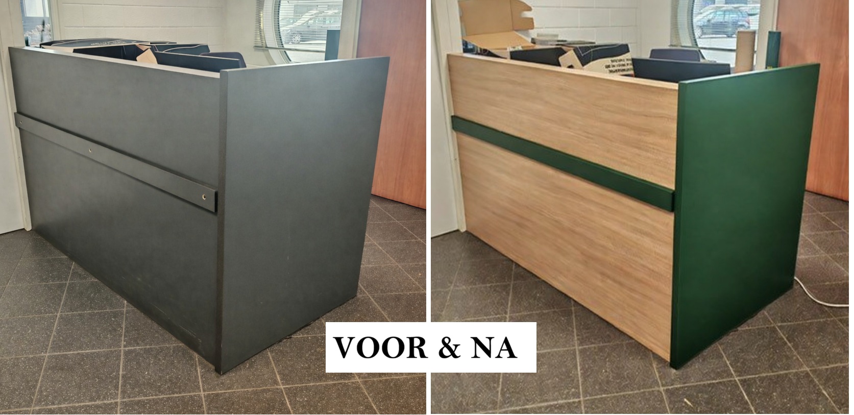 Balie wrappen resultaat