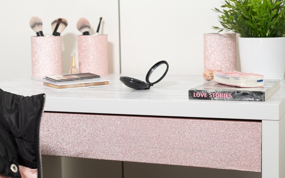 glitterfolie plakfolie glitters roze