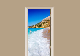 Deursticker strand