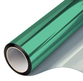 Proefstaaltje: Zonwerend raamfolie voor HR+++ glas (groen) 