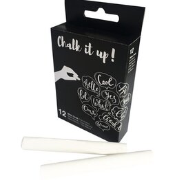 Schoolbord krijtjes wit