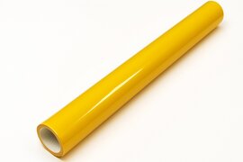 Plakfolie effen geel glans (90x200cm) 