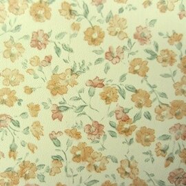 Plakfolie bloemetjesbehang oranje (45cm)