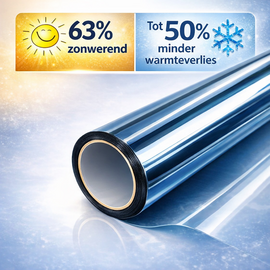 Raamfolie tegen hitte en kou | Voor elk type glas (62cm)