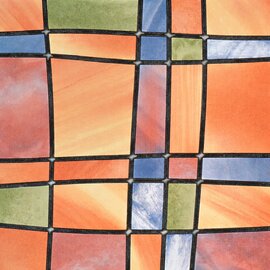 Raamfolie Sheryl kleurrijk  (45x200cm)