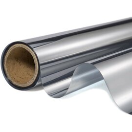 Statisch zonwerend raamfolie anti-inkijk zilver (152cm) 