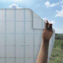 Statisch raamfolie hokjes 46cm (geschikt voor dubbel, HR++ en HR+++ glas)