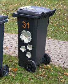 Kliko stickers flowers wit incl. cijfers
