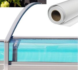 Zonwerend raamfolie dakkoepel, lichtstraat, polycarbonaat (76cm) 