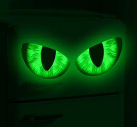 Glow in the dark ogen stickers