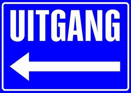 XL Sticker Uitgang (links)