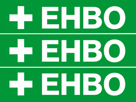 XL sticker EHBO (19.5x28.5cm)