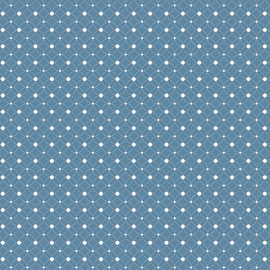 Coupon 650x45cm Plakfolie geometrische cirkels blauw