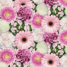 Plakfolie foto print bloemen roze (45cm)