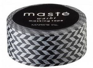 Masking tape Masté zwart wit