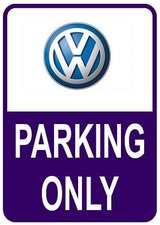 Sticker parking only Volkswagen