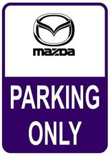 Sticker parking only Mazda