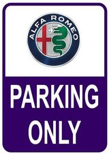 Sticker parking only Alfa Romeo
