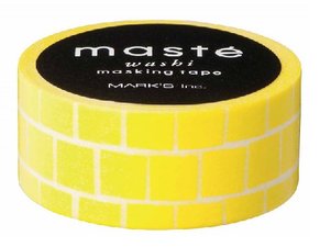 Masking tape Masté neon gele blokken