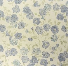 Plakfolie bloemetjesbehang blauw (45cm)