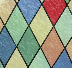 Raamfolie glas in lood kleuren (45cm) 