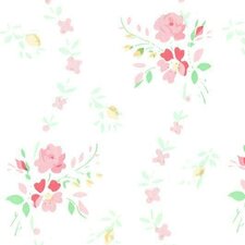 Plakfolie brocant roosje roze (45cm)
