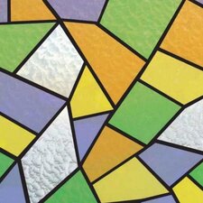Raamfolie glas mozaiek kleuren (45cm)