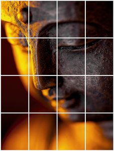 Foto tegelstickers 20x15 'Boeddha sfeer' 80x60 cm hxb